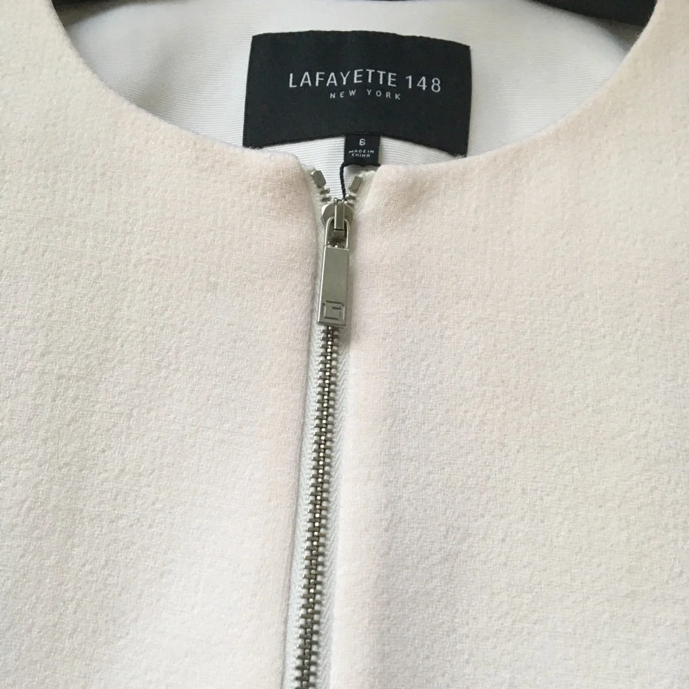 NWT Lafayette 148 Landon Cloud Zipper Jacket 6 - Picture 4 of 15